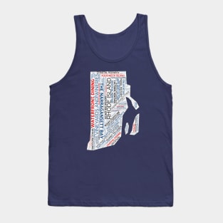 Rhode Island Little State, Big Heart Tank Top